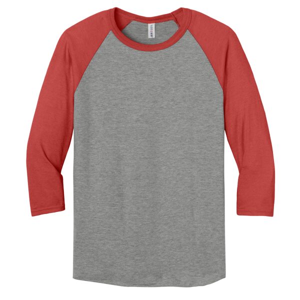 Unisex Premium Blend Combed Ring Spun 3/4 Sleeve Raglan Thumbnail